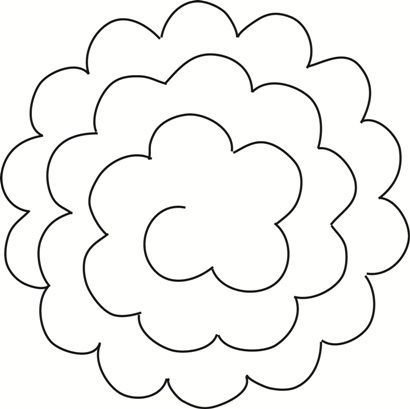 Трафарет для спиральной розы