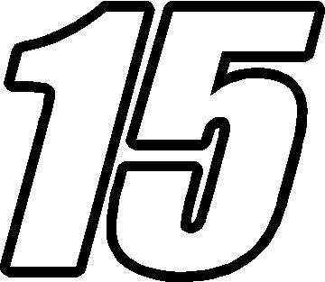 Цифра 15 трафарет