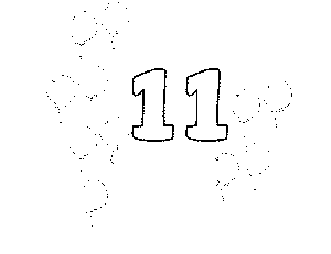 Цифра 12 трафарет