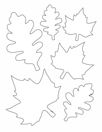 Шаблон листочки осенние (47 фото)
