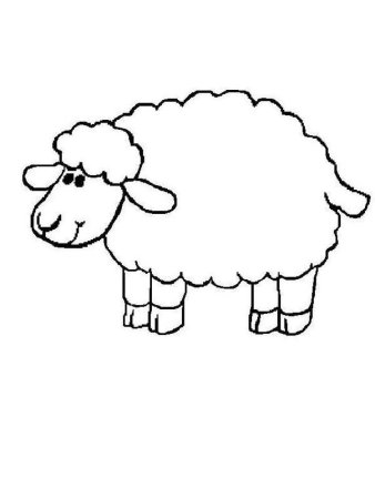 Шаблон овечки для аппликации из ваты (46 фото)