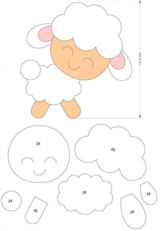 Игрушки из фетра выкройки