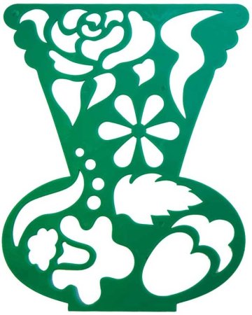 Трафарет вазы