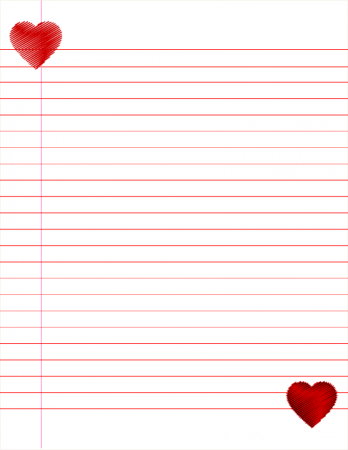 Красивый лист для письма