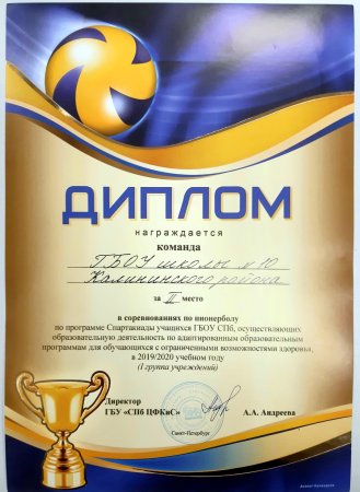 Диплом волейбол