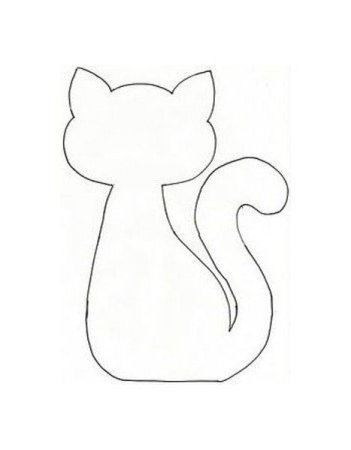 Аппликация "котик"