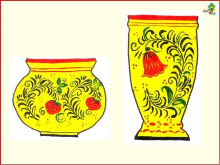 Рисование с детьми Хохлома