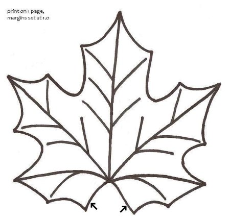 Шаблон рисунок кленовый лист (45 фото)