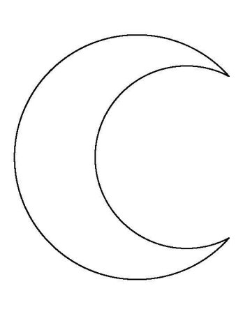 Луна трафарет