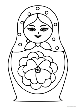 Рисование матрешки
