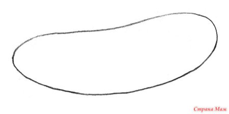 Огурец трафарет