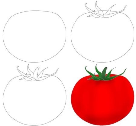 Раскраска огурец для детей 2-3 лет