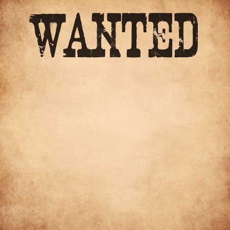 Табличка wanted