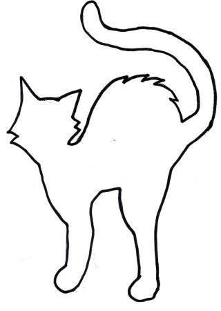 Трафарет котенка