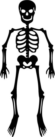 Скелетики трафарет