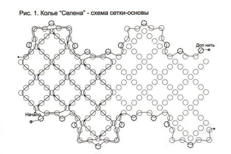 Сетка для мозаичного плетения