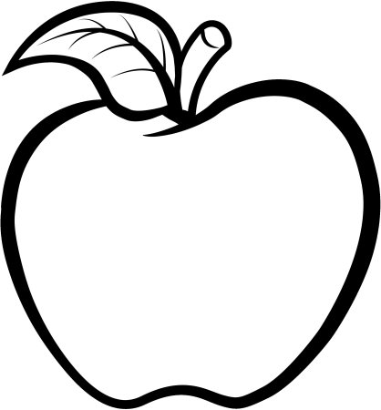 Шаблон яблоко для рисования (47 фото)