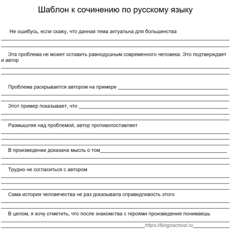 Структура написания мини сочинения по обществознанию