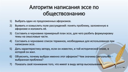 Схема написания эссе по обществознанию