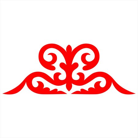 Казахский орнамент трафарет