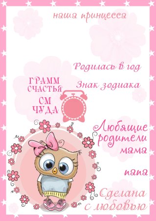 Шалон метрика для девочек