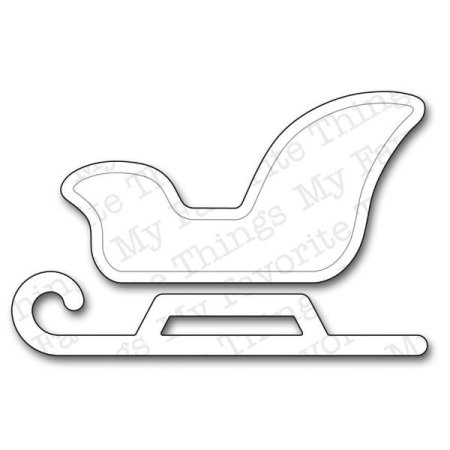Санки трафарет
