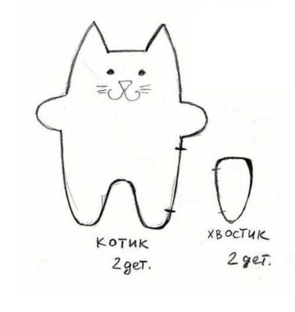 Трафарет для шитья мягкой игрушки