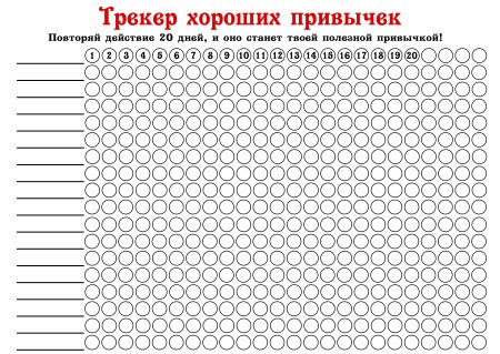 Календарь полезных привычек
