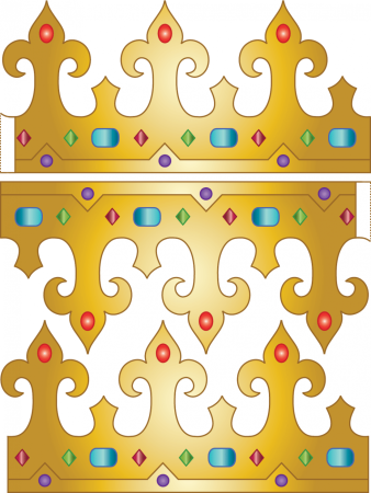 Корона раскраска