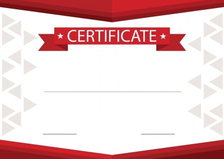 Certificate шаблон