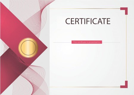 Сертификат шаблон