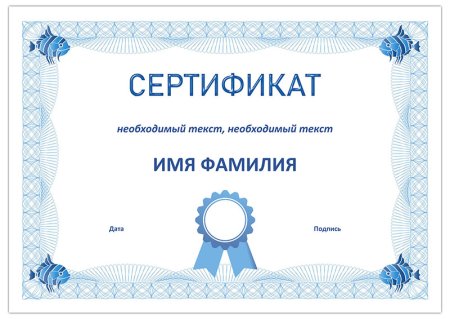 Сертификат пустой