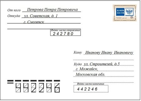 Изображение конверта для письма