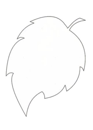 Листик чб