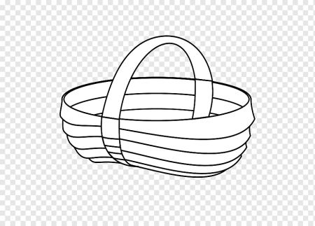 Трафарет корзинки для пасхальных яиц