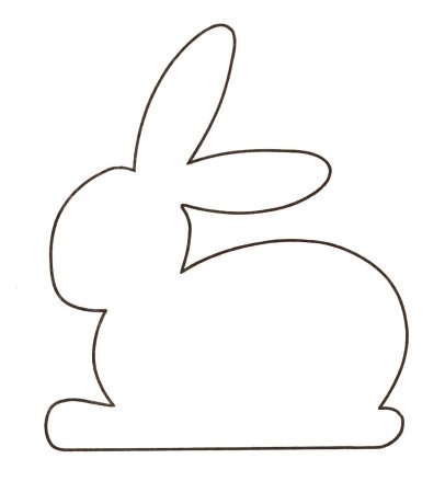 Трафарет зайчика