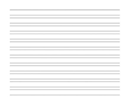 Лист в тонкую линейку
