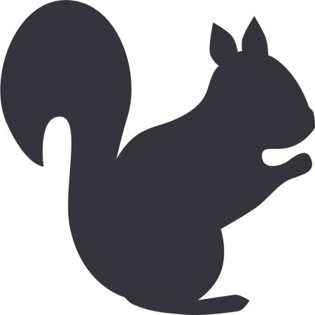 Трафарет Белочка для детей