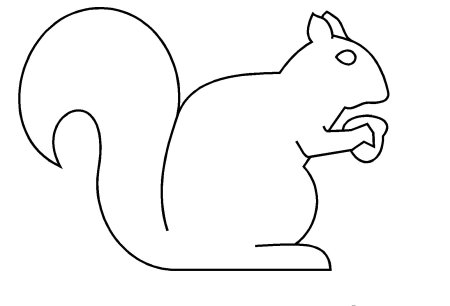 Белка раскраска