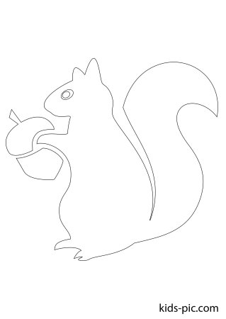 Силуэт белки
