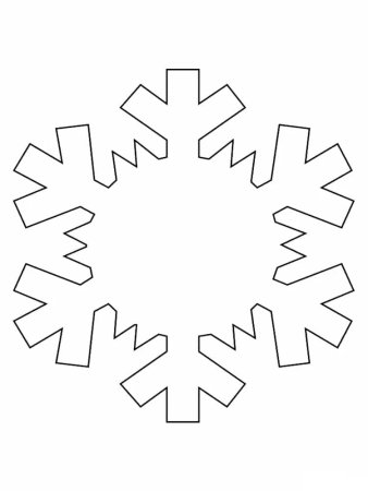 Снежинка раскраска