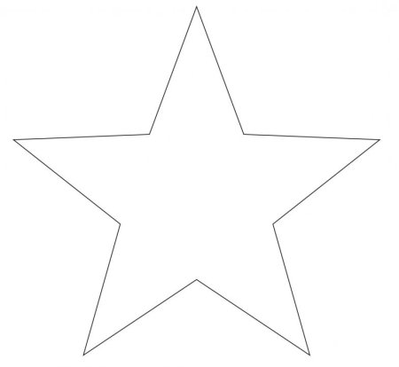 Пятиконечная звезда а4