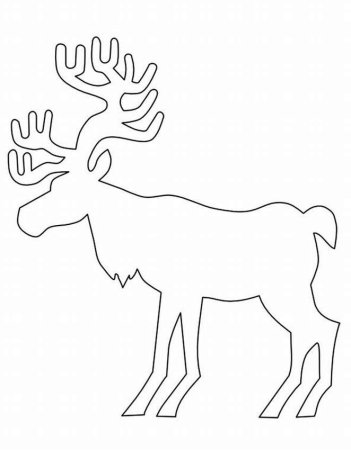 Новогодний олень из картона
