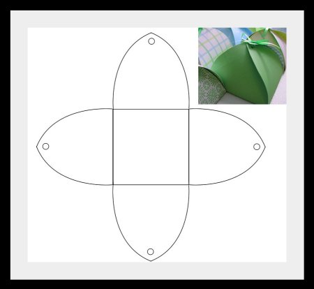 Схемы подарочных коробочек