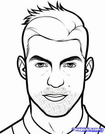 Портрет трафарет для детей