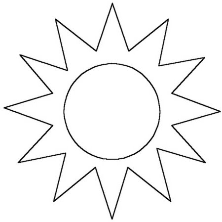 Солнышко шаблон