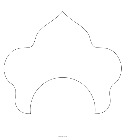 Кокошник макет