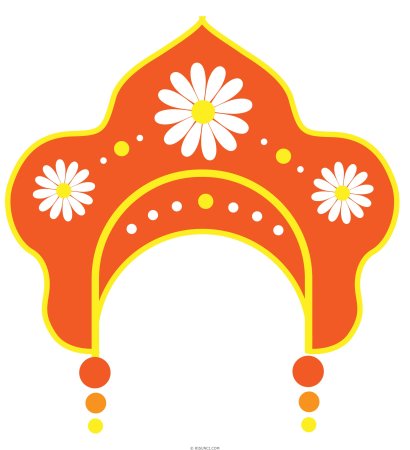 Русский кокошник вектор