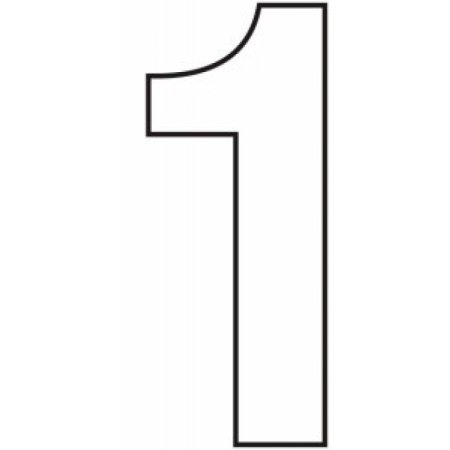 Цифра 1 формата а4