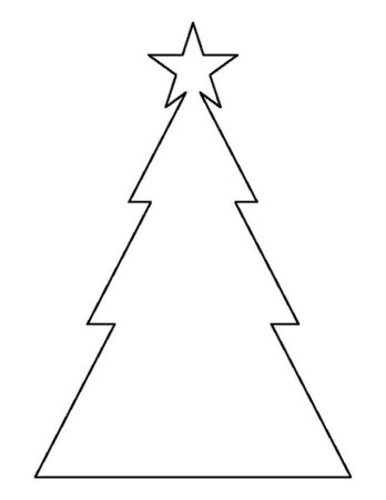 Елочка трафарет